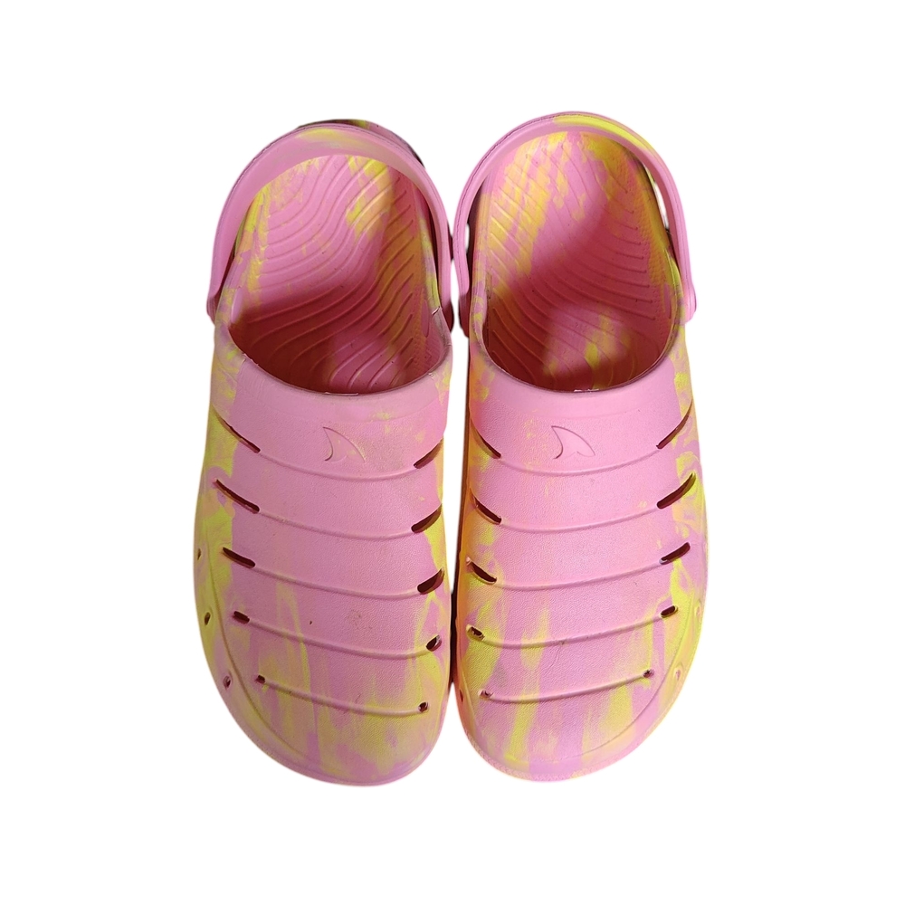 Men's Pink and Yellow Slip-On Loafers